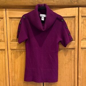 Design History Purple Cowl Neck Sweater